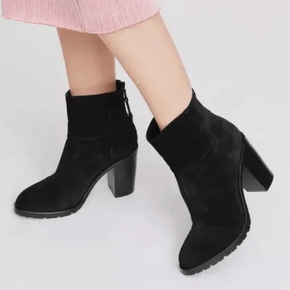 Rag & Bone Newbury Black Leather Suede Ankle Boots Sz 9.5 ASO Celebrities Chunky - Picture 6 of 15
